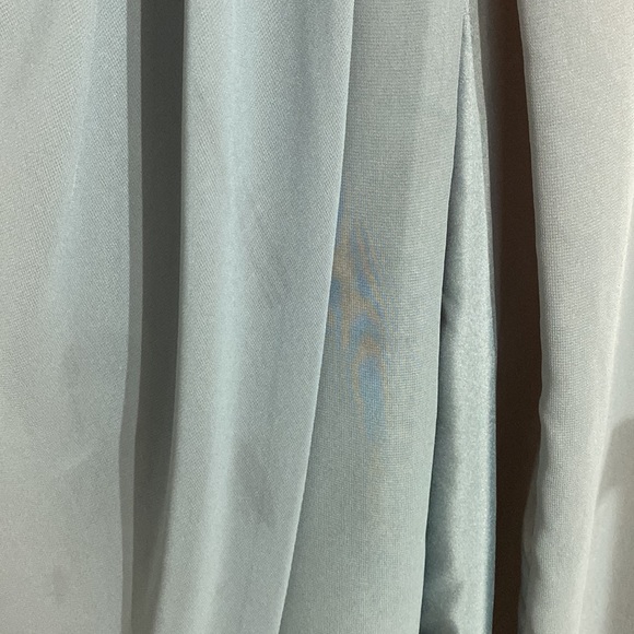 Azazie Prom Dress (Stains, see pics) Teal Green color - Picture 2 of 3